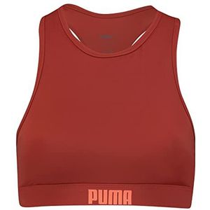 PUMA Bikinitop voor dames met racerback, Bruin