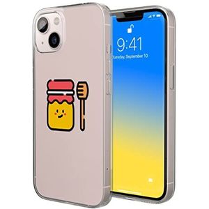 Bonateks, Étui de protection imprimé numériquement compatible avec iPhone 14, coque de protection anti-chocs, silicone, flexible, transparent
