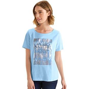 Street One A320070 T-shirt met korte mouwen voor dames, Licht splash blauw