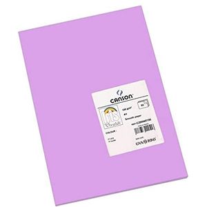 CANSON Iris Vivaldi tekenpapier, gekleurd, glad, 185 g/m², 114 lb, vel, A3-29,7 x 42 cm, lila