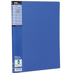 PENTEL - Fresh portfolio-binding, DIN A4, PP, 20 blauwe hoezen, presentatiemap met mat oppervlak