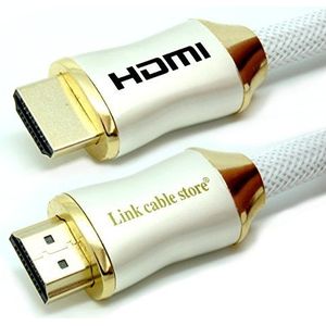 LINK CABLE STORE - ORION Ultimate - 1,5 M - HDMI-kabel 1.4-2.0 - 2.0 a/b - wit - professional - 3D - Ultra HD 4K 2160p - Full HD 1080p - HDR - ARC - CEC - Ethernet