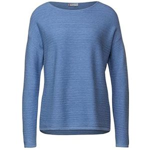 Street One Gebreide damestrui, Dazzling Blue Melange, 38, blauw melange