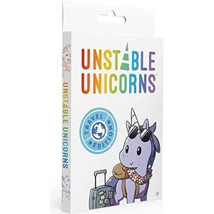 TeeTurtle, Unstable Unicorns Travel Edition, Card Game, Leeftijd 14+, 2-4 spelers, 30-45 minuten speeltijd