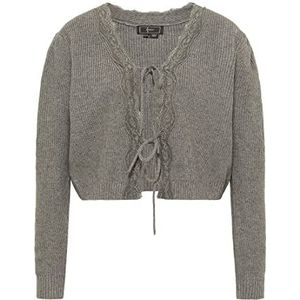 Naemi Cardigan en tricot pour femme, Gris mélangé, XL-XXL