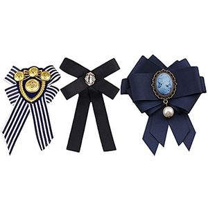 3 Stuks Vintage Knoop Broche, Parel Strik Broche, Strik Broches Voor Vrouwen Vintage Broches Voor Vrouwen Geschikt voor jurken, Shirts, Jassen voor Formeel Feest (3 Kleuren), Kleding, Parel, Kleding,