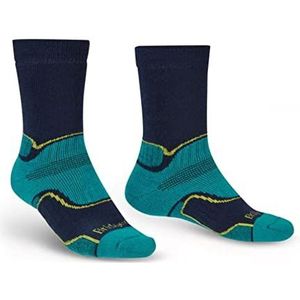 Bridgedale HIKE heren sportsokken merinowol petrolblauw/marineblauw, L, petrol/marineblauw