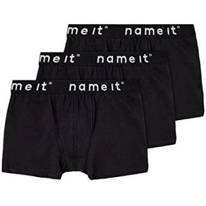 Name It Jongens Nkmboxer 3p Noos Sous V, zwart, 134 EU, zwart.