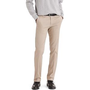 Dockers Easy Khaki Slim Fit vrijetijdsbroek voor heren, houten wolf, 33W/30L, TIMBER WOLF