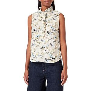 Part Two Poulapw to Shirt Classic Fit Vrouwen, Blauw (Blue Blaf Bouquet Print)