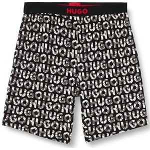 HUGO Short de pyjama pour homme avec logo camouflage, noir1, M, noir 1, M