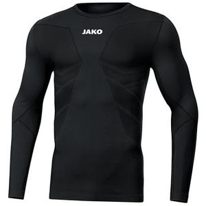 JAKO Comfort 2.0 T-shirt met lange mouwen, voor kinderen, uniseks en kinderen, zwart., XL