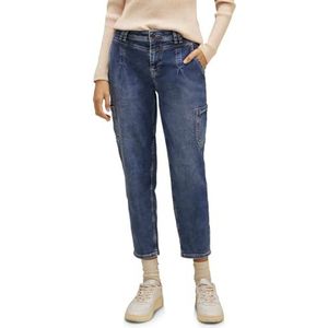 Street One A377120 Balloon Fit Jeans voor dames, Indigo Random Wash