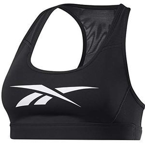 Reebok S Hero Racer Pad Bra-Read Sportbeha voor dames, zwart.