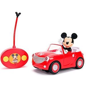 Jada Toys Mickey Roadster Race, radiografisch bestuurbaar voertuig, met afstandsbediening en figuur voor kinderen vanaf 3 jaar, 19 cm