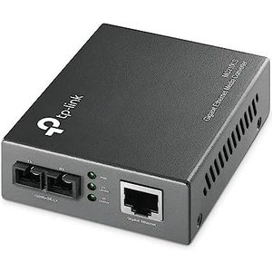 TP-Link Gigabit Single-Mode Media Converter, Complies met IEEE 802.3ab en IEEE 802.3z Fiber Extends Afstand tot 20 km (MC210CS)