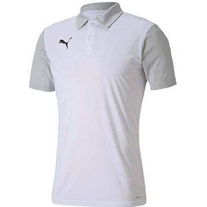 PUMA TeamGOAL 23 Sideline poloshirt voor heren, Puma wit/grijs/paars FR: 2XL (productiemaat: XXL 656577, M