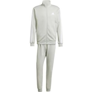 adidas Homme SPORTSWEAR BASIC 3 STRIPES FLEECE TRACKSUIT, wonder silver, M