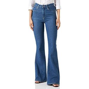 Lee Body Optix Flared Jeans voor dames, blauw (Jackson Worn Ax)