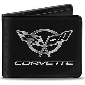 CHEVROLET Corvette Zilver Kruislogo autovlaggen Geplooid 2-laags