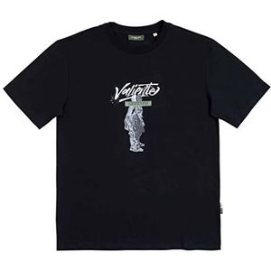 Gianni Lupo Heren T-shirt GLW8731 korte mouw T-Shirt zwart S-XXL, zwart.
