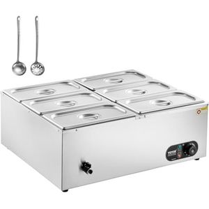 VEVOR HT-6V Commerciële warmer, roestvrij staal