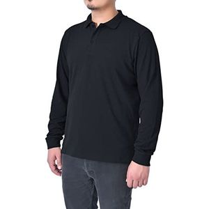 M17 Poloshirt voor heren, zwart, XL, zwart.