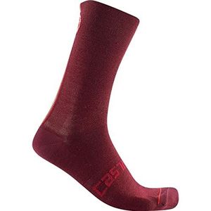 CASTELLI Unisex sokken, Bordeaux, S, Bordeaux