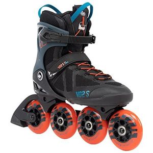 K2 SKATE VO2 S 90 Unisex volwassenen rolschaatsen zwart blauw oranje 30G0245 EU 47 (UK 11.5 US 12.5)