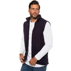 JP 1880 Heren grote maten L-8XL fleece vest outdoor, opstaande kraag - tot 8XL 723305, donkerblauw, 5XL, Donker Navy Blauw