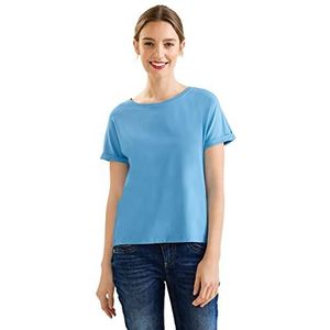 Street One Dames T-shirt met korte mouwen Splash Blue, 42, Blauw Splash