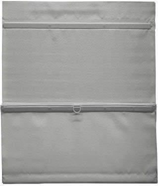 GARDINIA Easyfix verduisterend rolgordijn zonder boren, magnetisch, met klittenband, plooigordijn, ondoorzichtig, grijs, 100 x 140 cm (b x h)