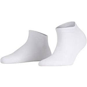 FALKE Damessokken, ademend, duurzaam, katoen, versterkte lage sokken, extra zacht op de huid, effen, platte teennaad, ideaal met casual outfits, 1 paar, Wit (White 2009) nieuw - milieuvriendelijk