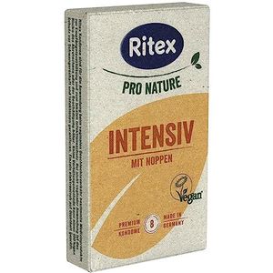 Ritex Pro Nature Intensief: 8 milieuvriendelijke condooms met parels