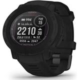 Garmin Instinct 2, Solar Tactical Edition zwart, robuust en intelligent GPS-horloge, 45 mm behuizing