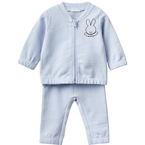 United Colors of Benetton Comp(jas + hand) 3J70AK007 babybroek voor jongens (1 stuk), Celeste 081