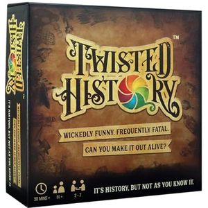 The Games Emporium | Gezelschapsspel Twisted History | Think you know History? Think Again | voor 2 tot 6 spelers, leuk cadeau voor kinderen vanaf 14 jaar