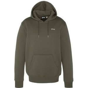 Sweatshirt a Capuche avec Broderie Schott,SWCASUAL2, Vert, XL