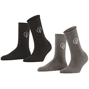 ESPRIT Forest 2-pack, damessokken, Lyocell, meerkleurig (assortiment 30), 35-38 (2 stuks), meerkleurig (assortiment 30)