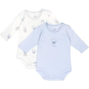 Chicco Ensemble deux corps à manches longues enfant, Bleu clair, 2 ans