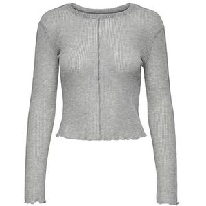 ONLY T-shirt Onldima pour femme, Gris clair chiné, S