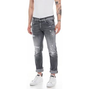 REPLAY Grover Jeans pour Homme, Gris moyen (096 Medium Grey), 30W / 32L