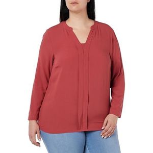 TRIANGLE Blouse met lange mouwen Damesblouse met lange mouwen, Rood