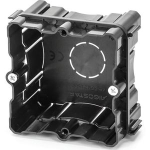 Zwarte inbouwmechanismen doos