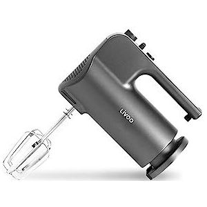 Livoo - Elektrische handmixer, 5 snelheden, 2 kloppers en 2 kneedmachines inbegrepen DOP228
