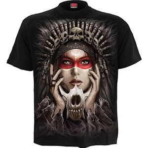 Spiral Cry Of The Wolf T-shirt zwart Everyday Goth, gothic, horror, rockwear, SCHWARZ