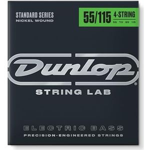 Dunlop snaren DBN55115, Nikkel Wound Bass, extra dik, 055-.115, 4 snaren/set