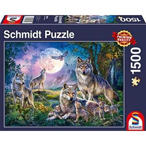 Schmidt Spiele 58954 Wolven, puzzel 1500 stukjes