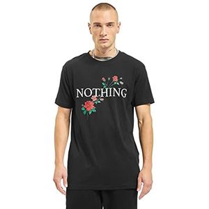 Mister Tee Nothing Rose T-shirt voor heren, zwart.