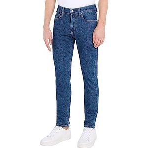 Calvin Klein Jeans Slanke spreider jeansbroek voor heren, Medium denim